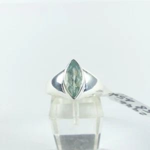 Ring Gr.58 aus Silber 925 mit einem Aquamarin, Facettenschliff, aus Sri Lanka - Bild 1 von 3