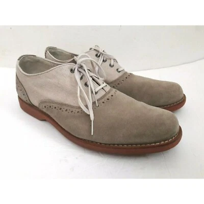 Мужская рокабилли Timberland Оксфорд туфли ботинки Оксфорды шнурует вверх 11 бежевый серый - Изображение 1 из 4
