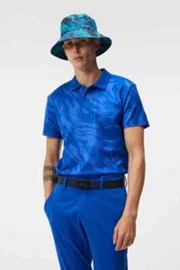 J Lindeberg Herren Timmy Regular Golf Polo GMJT09636-O490 blau Medium NEU Neu mit Etikett - Bild 1 von 10