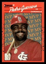 1990 Donruss Pedro Guerrero #BC-6 St. Louis Cardinals
