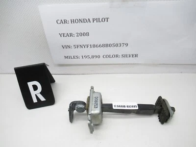 Correa de tapón de retención de puerta delantera derecha Honda Pilot 2003-2008 72340-S84-A01 OEM Foto 1 de 4