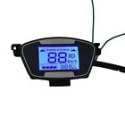 Electric Bike Lcd Display Motor Speedmeter Screen Yellow And White Interface