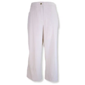 Zenergy Chico's Womens 2 L/12 Capri Pants Tan Cropped Tapered Stretch High Rise - Picture 1 of 6