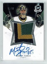 07-08 UD Upper Deck The Cup Limited Logos  Marty Turco  /50  Patch  Auto