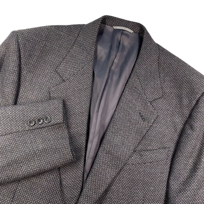 Abrigo Deportivo CANALI Lana Cashmere 46 R Blazer Gris Hecho en ITALIA 2 Botones Diseñador Foto 1 de 4