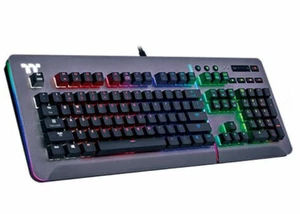 Thermaltake KB-LVT-SSSRUS-01 Level 20 RGB Titanium Gaming Keyboard Speed Silver - Picture 1 of 5