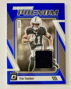 2023 Donruss Optic Tre Tucker Rookie Phenom Jersey Blue Hyper #RP-TT - Picture 1 of 2