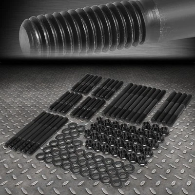 JUEGO DE TUERCAS DE PERNO DE CULATA DELANTERAS DE 12 PUNTOS PARA CAMIÓN CHEVY BLOQUE PEQUEÑO SBC Foto 1 de 4