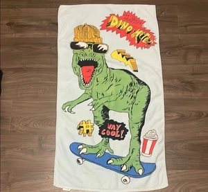 Toalla de playa delgada vintage con gráficos de ácaros dinosaurios - Imagen 1 de 6