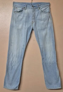 Levis 501 Jeans Blue Denim Light Wash Regular Straight W30 L30 - Picture 1 of 8