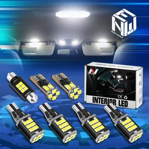 For 04-08 Ford F150 White LED Dome License Cargo Map Interior Light Bulbs 7Pcs - Picture 1 of 5