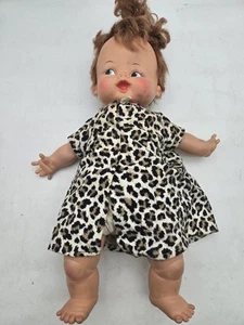 Vintage Pebbles Feuerstein Puppe 14" weicher Körper FS-14 Ideal 1963 Hanna Barbera  - Bild 1 von 4