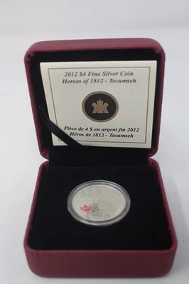 2012 'Tecumseh - Heroes of 1812' Proof $4 Silver Coin RCM - Image 1 of 4