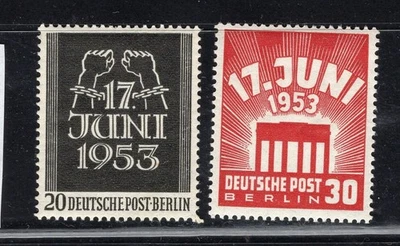GERMANY 1953 Berlin  Arms Breaking Chains MNH - Image 1 of 2