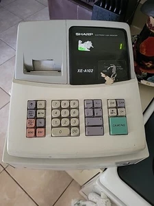 Sharp XE-A102 Entry Level Electronic Cash Register Tested Working But No Keys - Picture 1 of 2