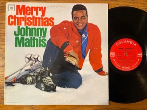 Johnny Mathis Merry Christmas LP Columbia 60s 2 Eye Mono VG!!! - Picture 1 of 4