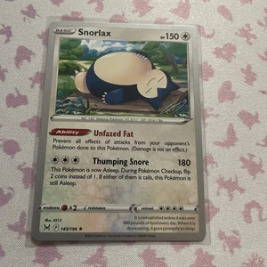 Carta Pokemon Spada e Scudo Campionati Mondiali Snorlax 143/196 2023 Yokohama NM - Foto 1 di 3