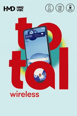 New HMD Vibe 64GB 4G LTE 6.56" Prepaid Android Smartphone [For Total Wireless] - Image 1 of 4