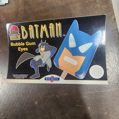 Винтажная оригинальная рекламная наклейка на грузовик с мороженым Batman And Robin Bar C12 - Изображение 1 из 2