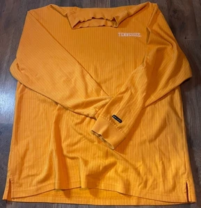 University of Tennessee Camicia Uomo Nike Dri-fit Finto Collo Manica Lunga Taglia Lg - Foto 1 di 6
