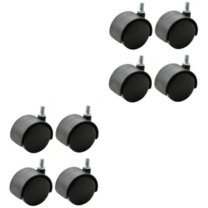 Set 2 Ruote Girevoli Mobili Ufficio Ricambio Sedia Ruote Gaming - Foto 1 di 12
