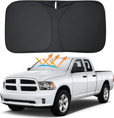 Солнцезащитный козырек на лобовое стекло D-Lumina для Dodge Ram 1500 2009-2018, складной передний Su - Изображение 1 из 4