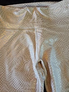 Fabletics Oasis PureLuxe Shine High Waisted Ankel Leggings Size L Pink Shiny - Picture 1 of 11