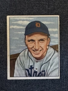 1950 Bowman Baseballkarte #242 Dick Kryhoski Detroit Tiger knitterfrei Sehr guter Zustand - Bild 1 von 2