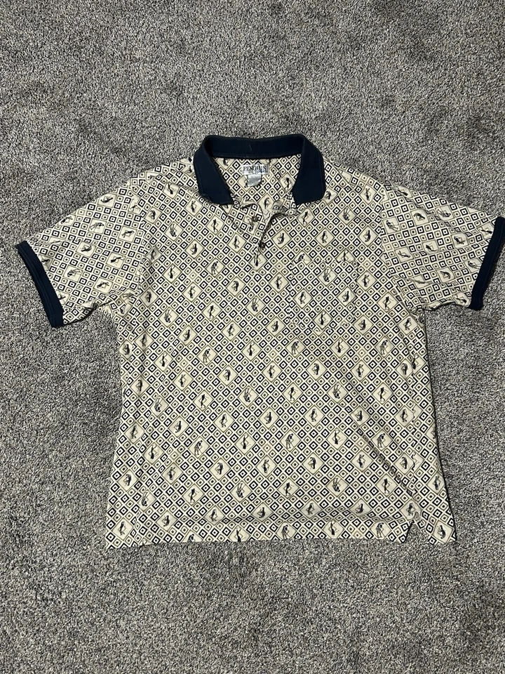 Vintage Penguin Sport Golf Polo With Golfer Print Size XL - Image 1 of 4