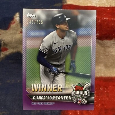 2021 Topps Home Run Challenge September Winner #HRW-22 Giancarlo Stanton /765 - Image 1 of 3
