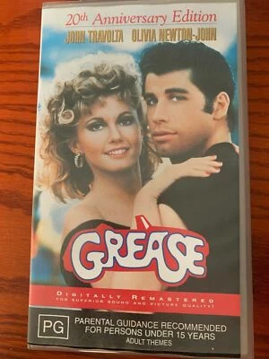 Grease 20th Anniversary Edition VHS Video Movie 123 Min Digitally Remastered  - Image 1 of 4