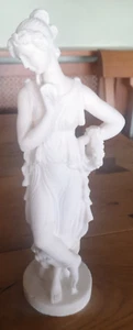 Estatuilla vintage Parian doncella grande 34 cm - Imagen 1 de 6