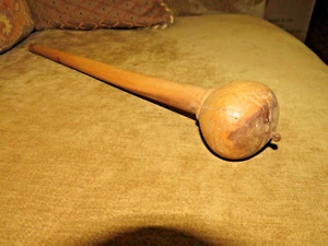 ANTIGUO VINTAGE AUTÉNTICO 1800 REAL AFRICANO ZULÚ KNOBKERRIE MADERA DE ÉBANO CLUB DE GUERRA - Imagen 1 de 9