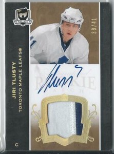 2007-08 Upper Deck The Cup Gold /41 Jiri Tlusty #188 Rookie Auto