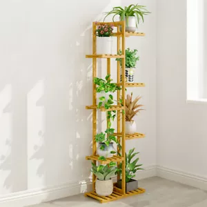 Plant Stand Multiple Corner Shelf Tall Flower Pot Holder for Indoor Patio Garden - Picture 1 of 15