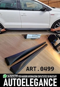 0499 MINIGONNE IN ABS ADATTE PER VW POLO 6R SPECIFICHE 09-17 LOOK SPORTIVO - Foto 1 di 11
