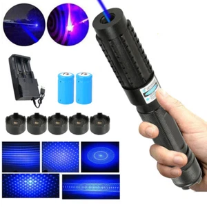 Long Range 450nm Blue Laser Adjustable Beam Light SOS Wicked Lasers Upgraded - Picture 1 of 15