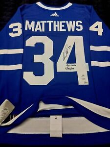 Auston MATTHEWS Signed Toronto Maple Leafs "60 GOALS 4/26/22" LIMITED Jersey