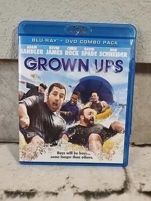 Grown Ups Blu-ray DVD 2-Disc Set 2010 Adam Sandler Kevin James Chris Rock Comedy - Image 1 of 3