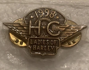 Vintage Harley Davidson Lapel Pin HOG 1998 Ladies Of Harley. NEW - Picture 1 of 5