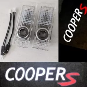 R56 MINI Cooper S Logo Door Entry Puddle Floor LED Lights - Afbeelding 1 van 5