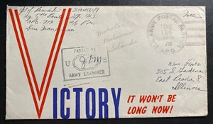 1945 USA Army Post Office APO 719 Moluccas Islands Cover FDC To Pretorias IL - Picture 1 of 2