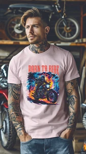 PHOENIX REBORN, Unique Design Unisex T-Shirt, Motorcycle T Shirt, Sport, MOT003 - Picture 1 of 29