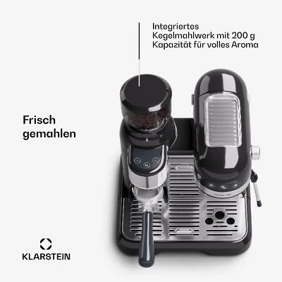 Espressomaschine Siebträger Kaffeebereiter Kaffeemaschine 20 Bar 1,4 L Schwarz  - Bild 1 von 4