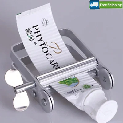 1pc Aluminum Alloy Toothpaste & Hair Dye Cream Dispenser Manual Squeezer Tool - Image 1 of 4