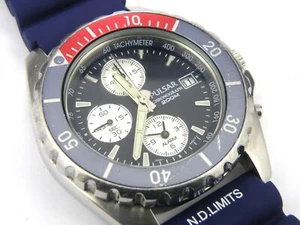 Pulsar Pepsi Men's 7T62-X019 Alarm Chronograph Divers Watch - 200m - Picture 1 of 10