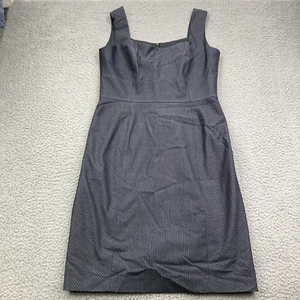 Antonio Melani Womens Dress 10 Gray Pin Stripe Lined - Picture 1 of 6