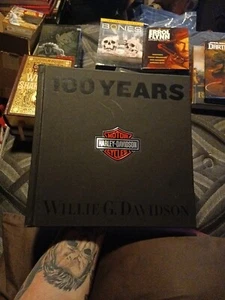 100 Years of Harley - Davidson Hardcover First Edition Willie G. Davidson Minty - Picture 1 of 8