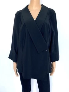 NWT NEW! JOSEPH RIBKOFF Size US 22 2XL UK 24 Black Jacket Blazer Outwear Women's - Picture 1 of 8