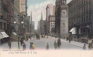 Manhattan NYC FIVE AVENUE POSTKARTE VOR 07 - Bild 1 von 2